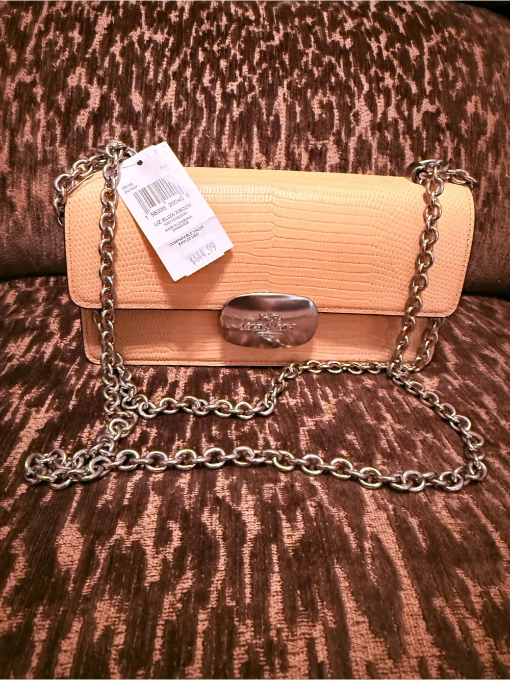 Coach crossbody yellow
